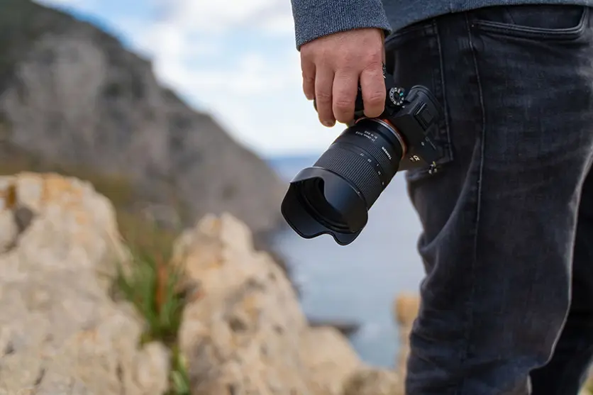 Compactness and weight of camera
