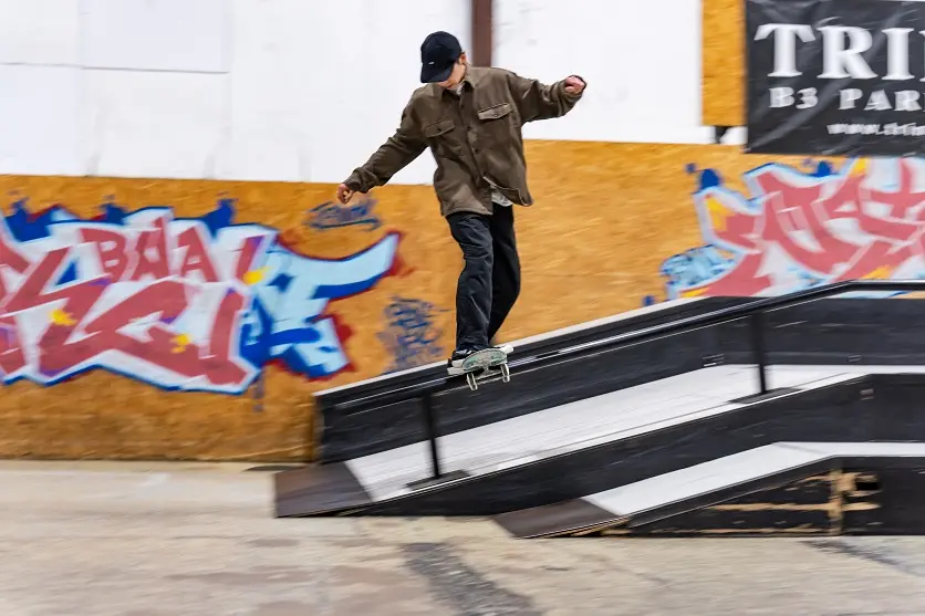 Sports panning shot sample