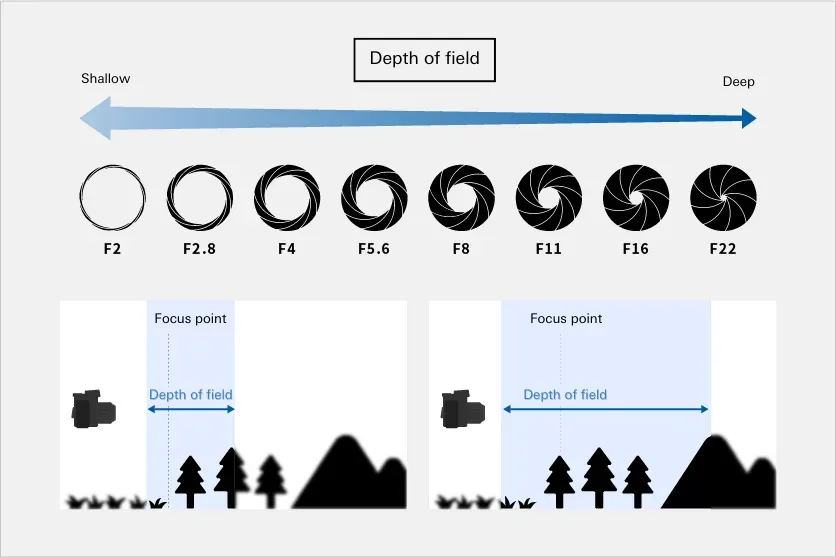 Depth of field diagram
