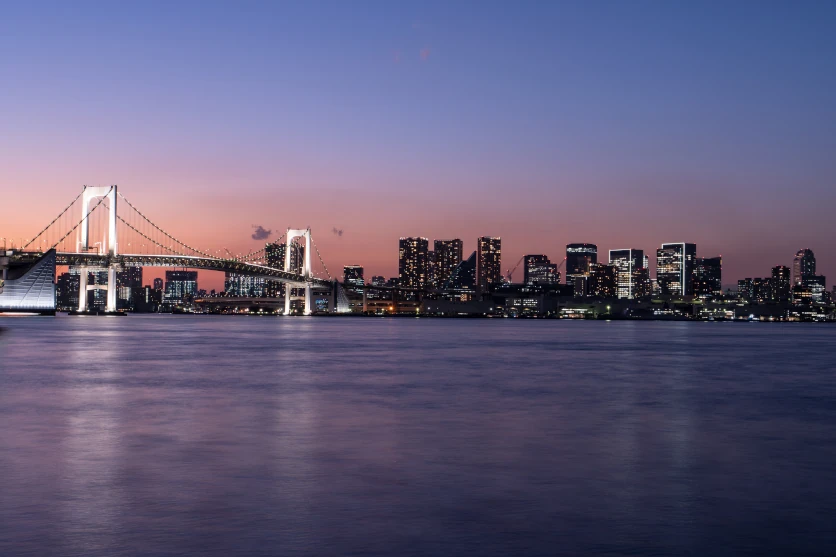 Sunset and night view photography